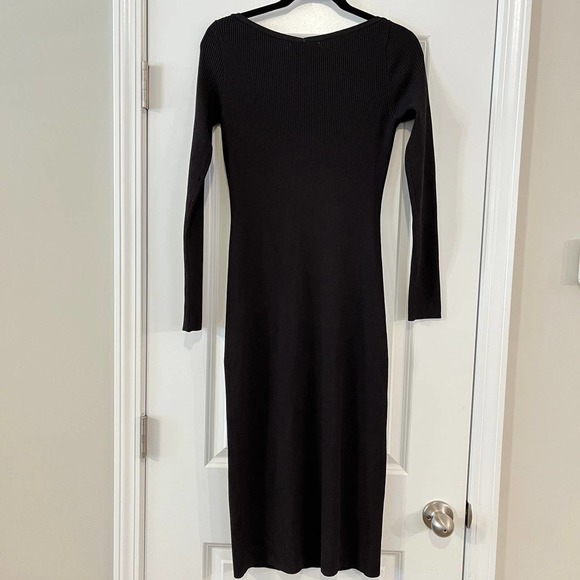 J. Crew Collection Midi Sheath body con dress black - Picture 6 of 9